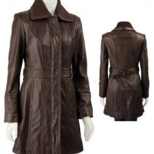 Leather Trench Coat SMI220780004